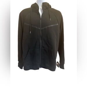 RBX Black Zip Up Sweatshirt with Chevron Detail